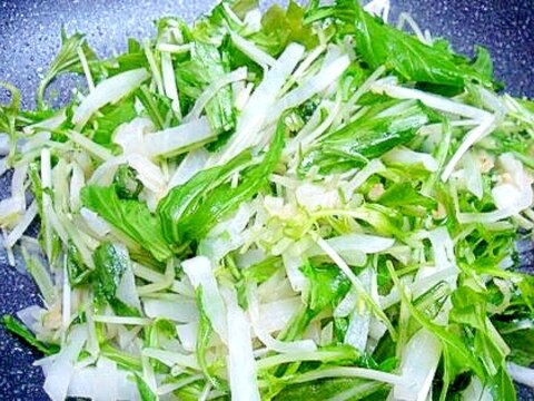 炒め大根と水菜のサラダ